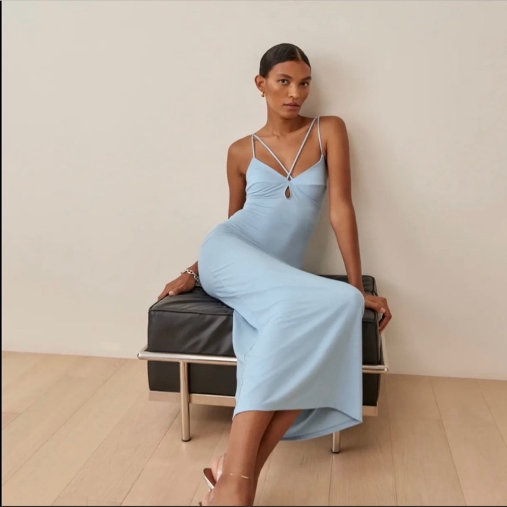 Reformation Lainey Dress in Mineral